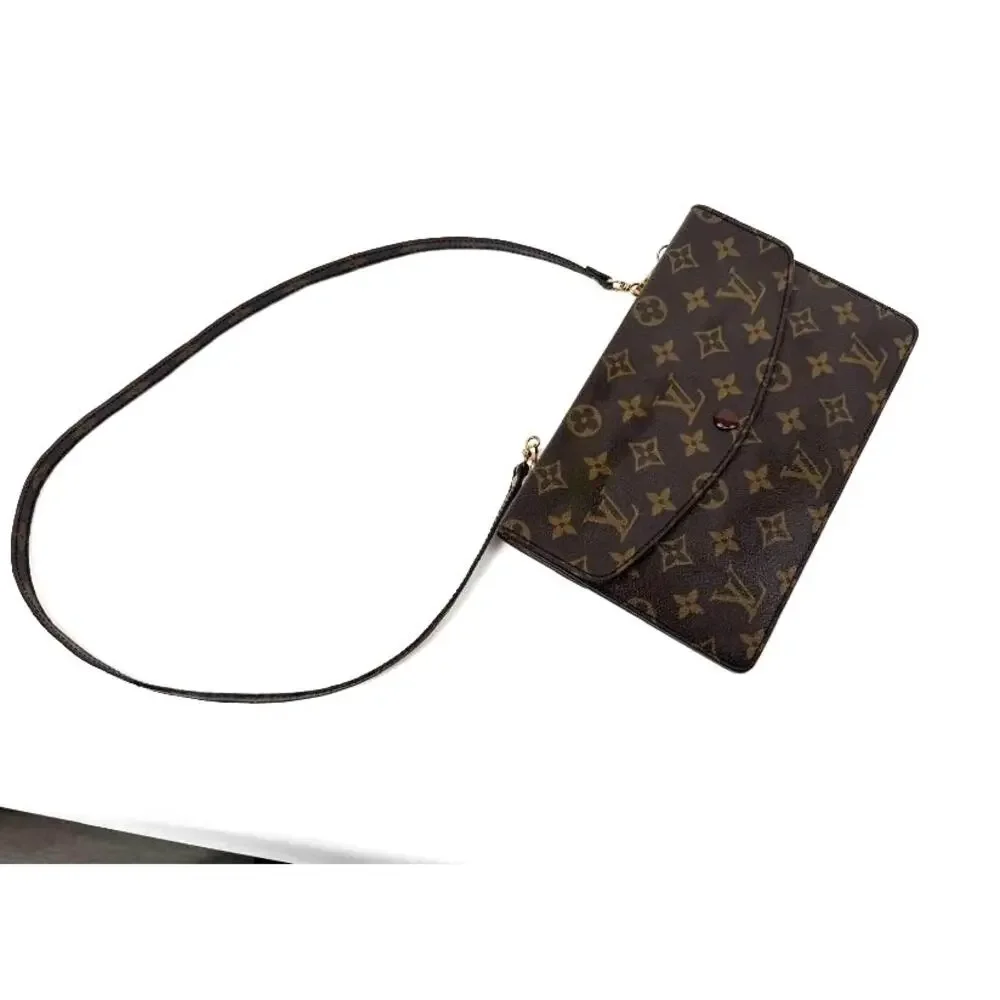 Women's Louis Vuitton Monogram Pochette Double Rabat Shoulder Bag